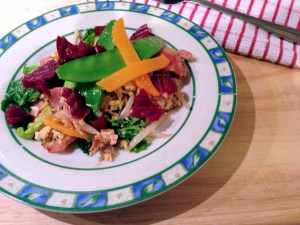 Chicken, Bacon and Beetroot Stirfry
