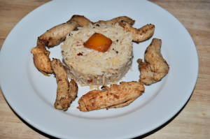 Greek Chicken Stir Fry with Chilli and Peppercorn Rice